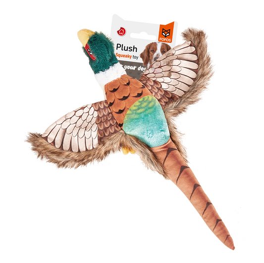 FOFOS Pheasant Plush Dog Toy