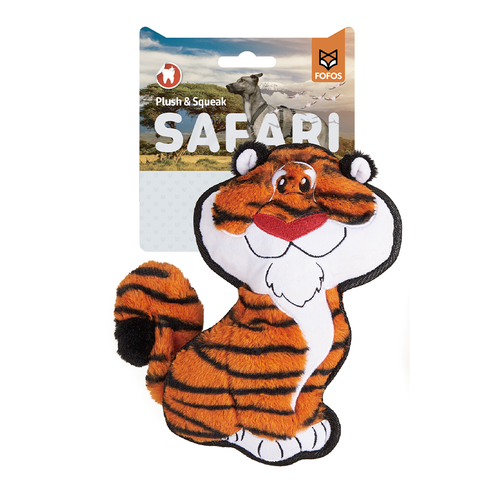 FOFOS Safari Line Tiger Dog Toy