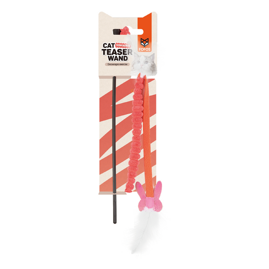 FOFOS Cat Teaser Wand Cat Toy Assorted Colors