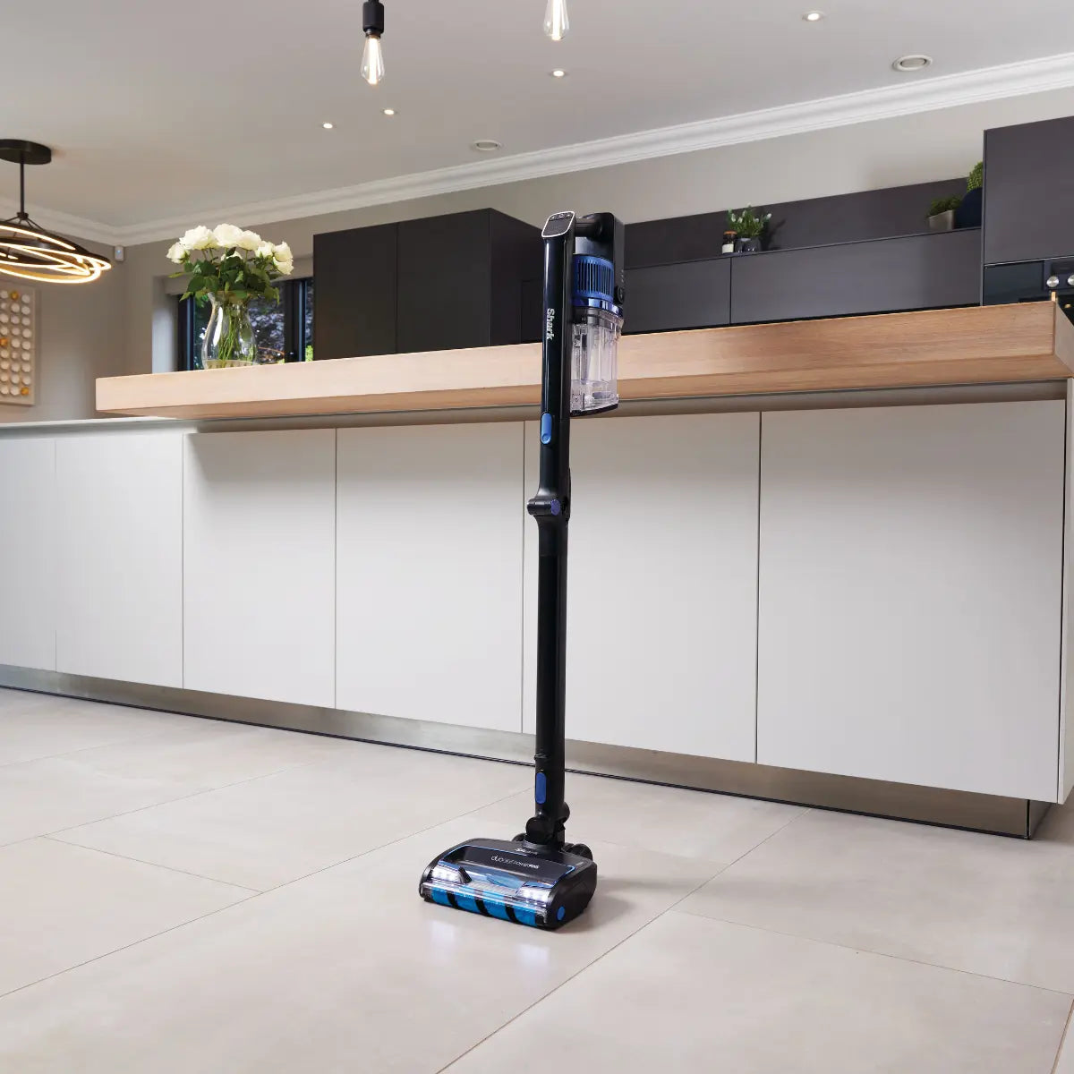 Shark Anti Hair Wrap Cordless DuoClean Pet Vacuum IZ300MET - Black/Blue