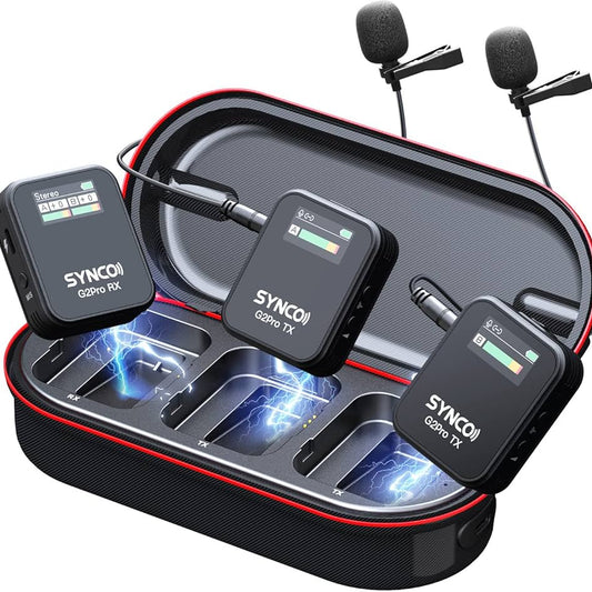 SYNCO G2A2-Pro 2.4G Wireless Microphone - Black