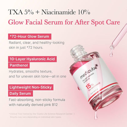 Medicube Txa+Niacinamide 15% Glow Facial Serum For After Spot Care 30ml