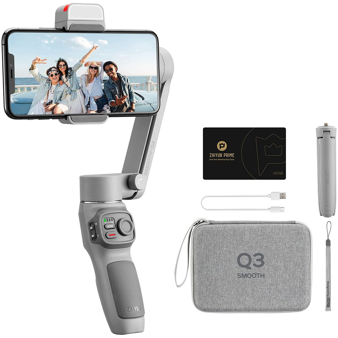 Zhiyun Tech Smooth Q3 Mobile Gimbal Combo, Grey