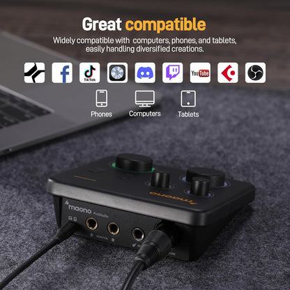 Maono PS22 Lite USB Audio Interface For PC