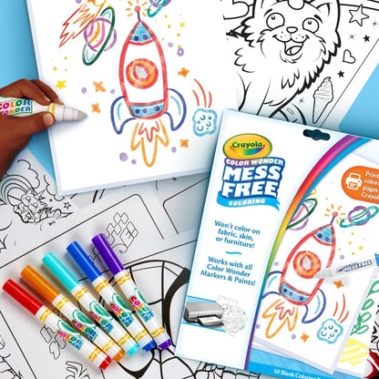 Crayola Color Wonder 50 Blank Coloring Pages