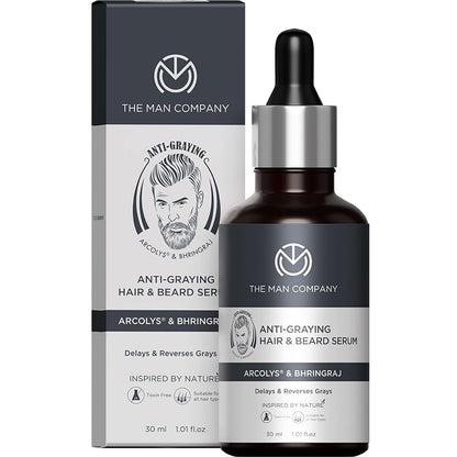THE MAN COMPANY Anti Graying Hair And Beard Serum 30ml