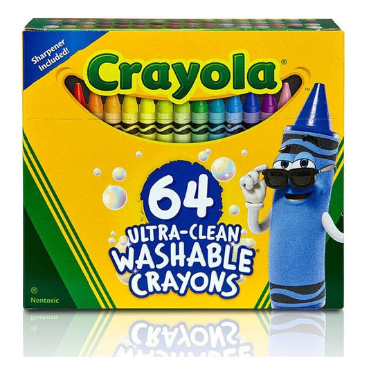 Crayola 64 Ct Ultra-Clean Washable Crayons - Regular Size