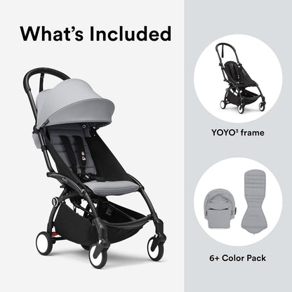 Stokke YOYO3 Black Frame & 6+ Stone Bundle