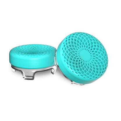 KontrolFreek Lotus for PS5 and PS4, Performance Thumbsticks - Teal/Clear