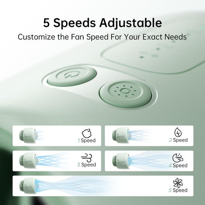 JISULIFE Stroller Fan Life2(4000mAh) - Green