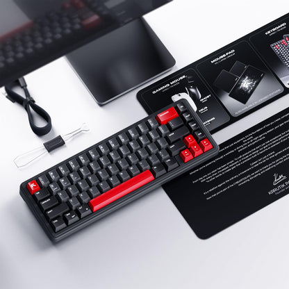 Cybeart Akula 65 - Compact 65% Tri-Mode Wireless RGB Gaming Keyboard - Signature Edition