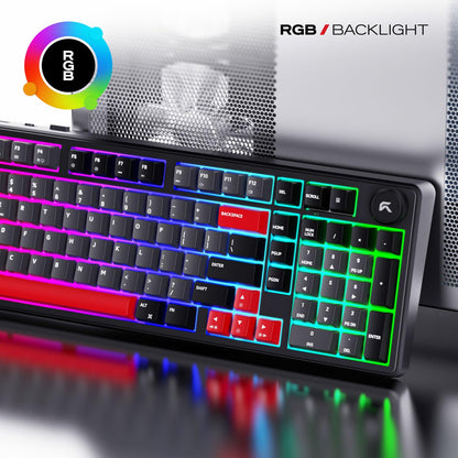 Cybeart Akula 99 - Compact Full Size Tri-Mode Wireless RGB Gaming Keyboard - Signature Edition