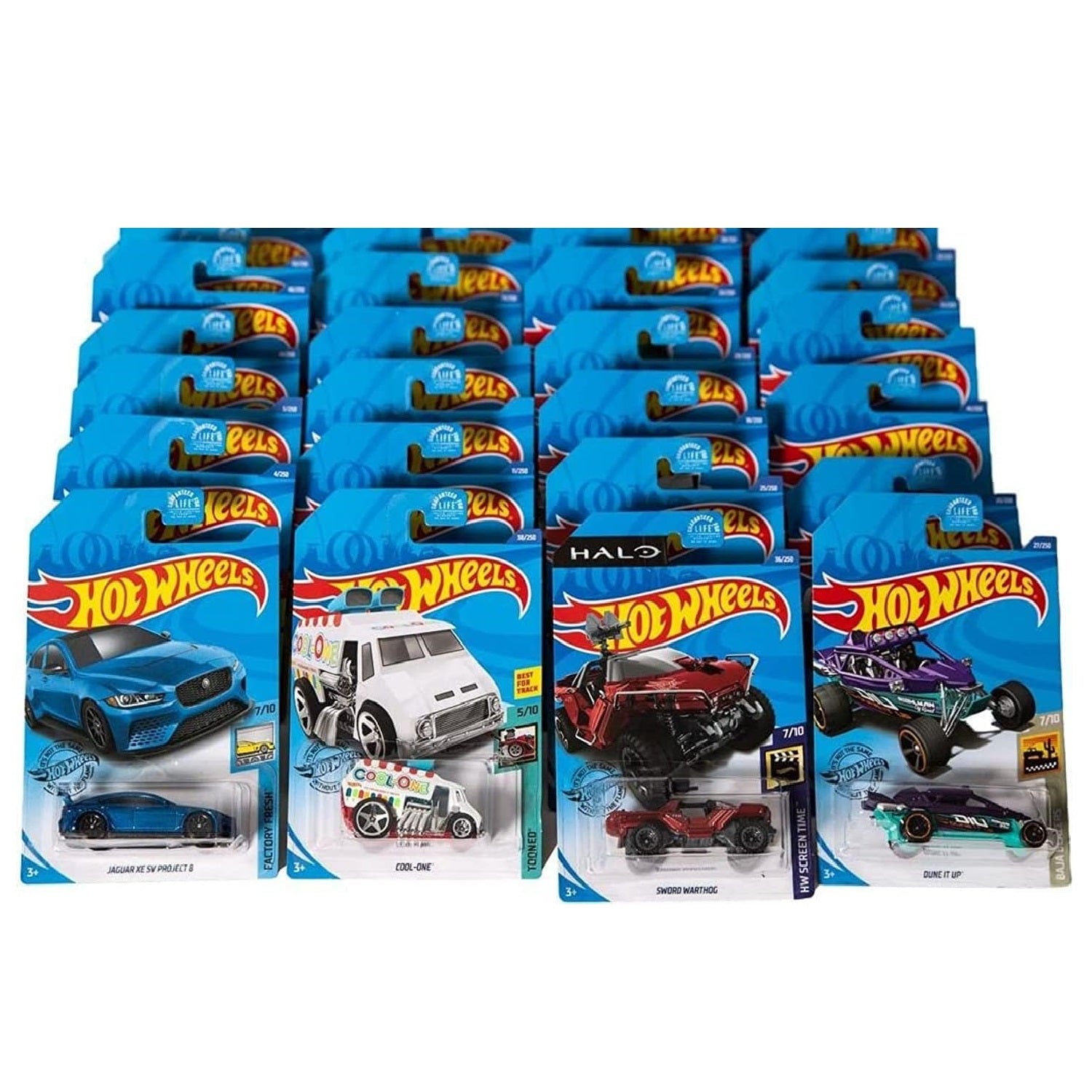 Hot Wheels City Basic Cars Track Trucks - 24 Assorted Cars