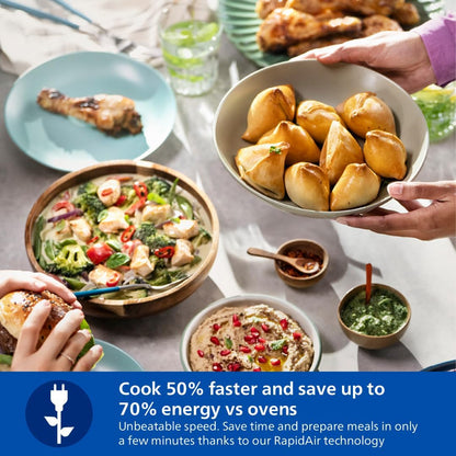 Philips Dual Basket AirFryer 3000 Series - Black