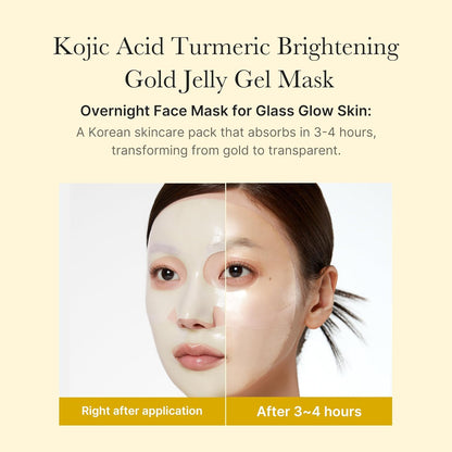 Medicube Kojic Acid Turmeric Brightening Gold Jelly Gel Mask 28g