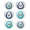 Tommee Tippee - Anytime Soother, Pack of 6,  (0-6 months)