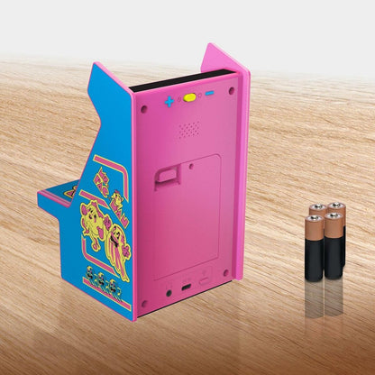 My Arcade Micro Player 6.7" Ms. Pac-Man Portable Retro Arcade - Pink & Blue
