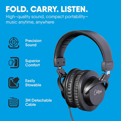 Carry-On SH100 Portable Closed Back Headphone Black Color