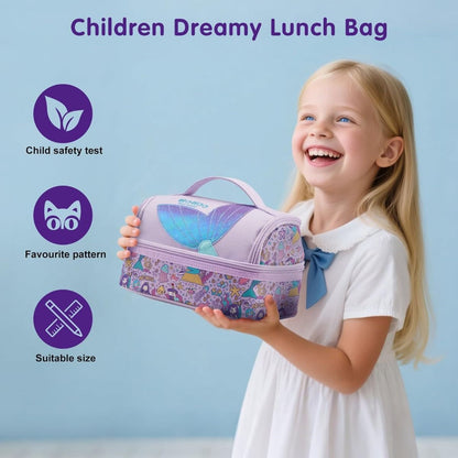 Nohoo - Mermaid Insulated Lunch Bag - Purple
