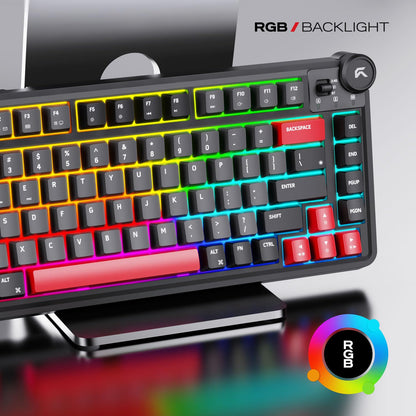 Cybeart Nighthawk 75 - TKL Tri-Mode Wireless RGB Gaming Keyboard - Signature Edition