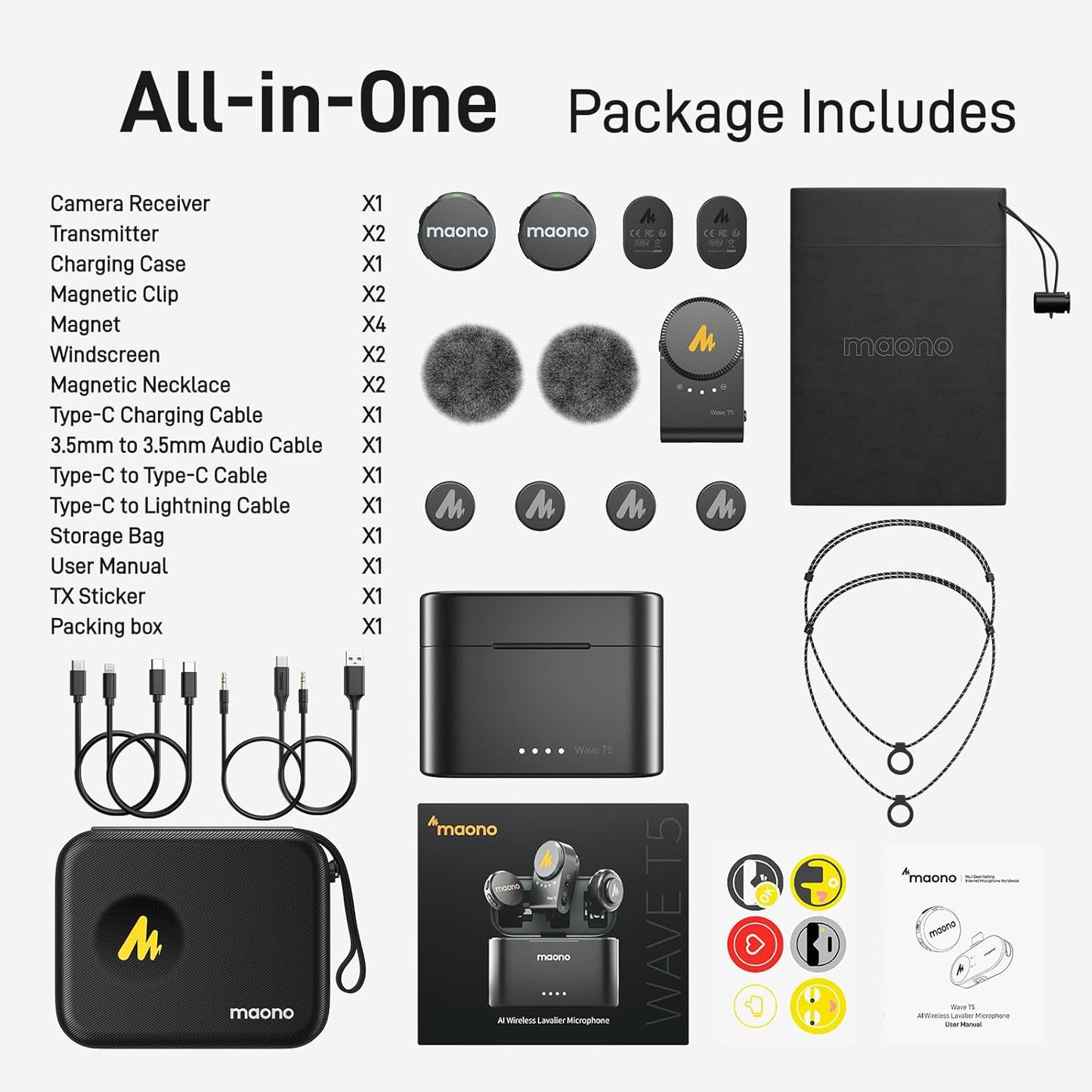 Maono - WM650A Wireless Lavalier Microphone