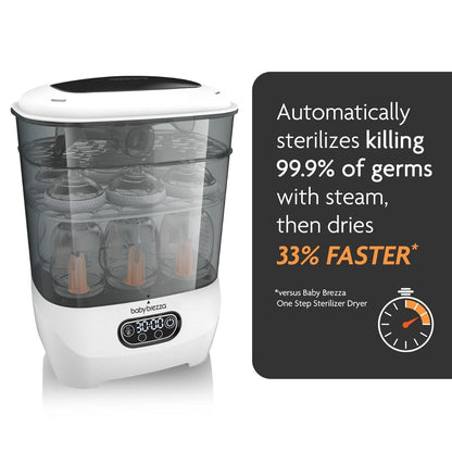 Baby Brezza One Step Baby Bottle Sterilizer and Dryer Advanced - White