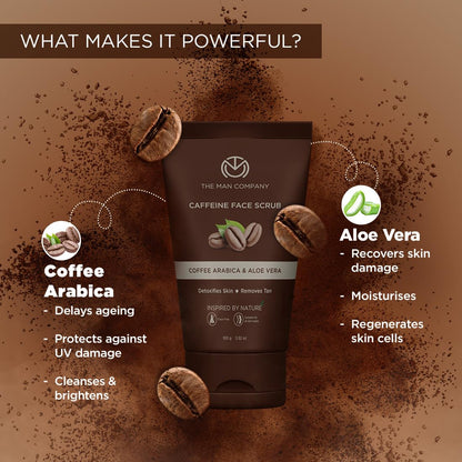 THE MAN COMPANY Coffee Arabica And Aloe Vera Face Scrub 100g