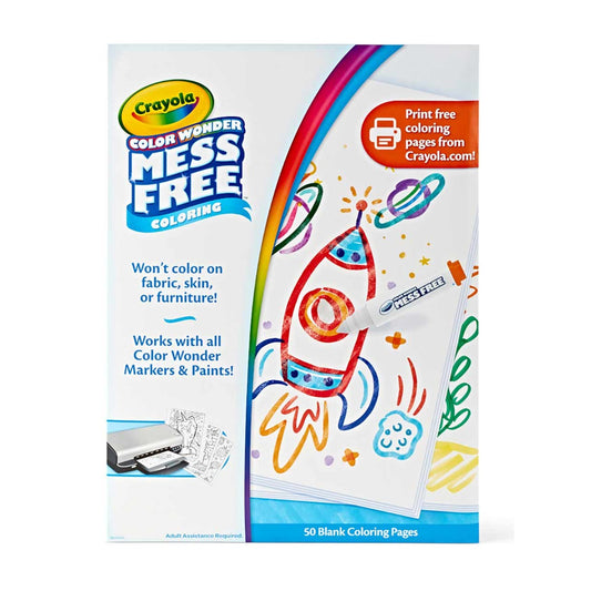 Crayola Color Wonder 50 Blank Coloring Pages
