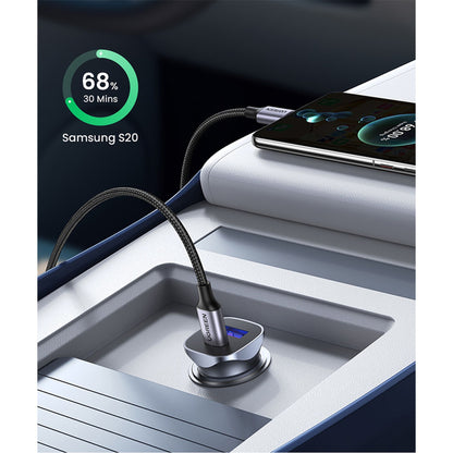 UGreen 2-Port, 30W Fast Car Charger CD130