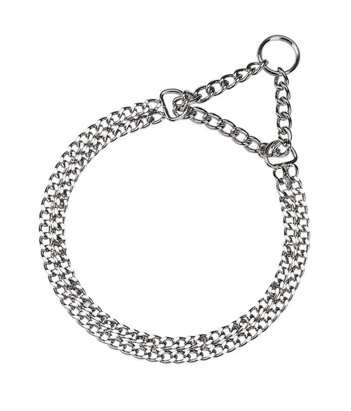 Ferplast Chrome CSS, Semi Choke, Chain Dog Collar Made of Metal