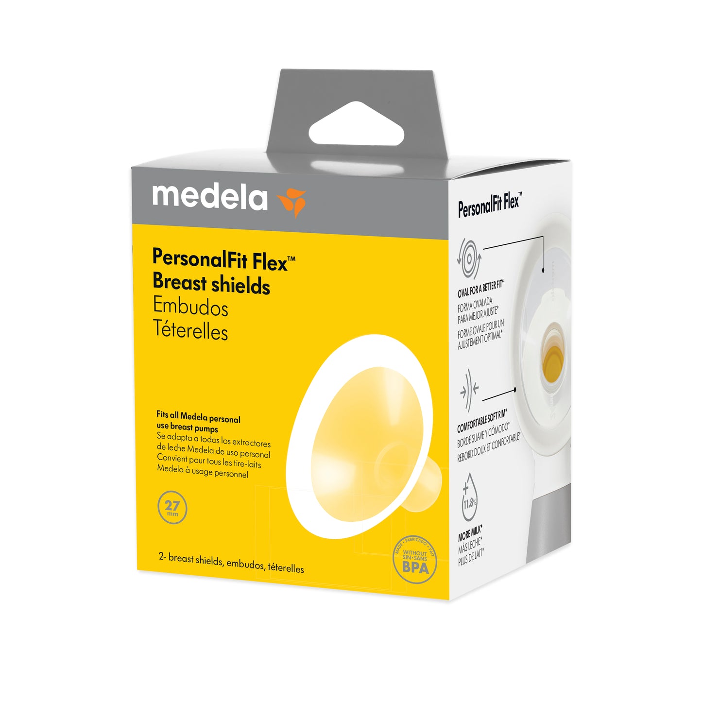 Medela - واقي الثدي الجديد PersonalFit Flex (عبوة من قطعتين) - كبير