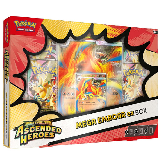 Pokémon TCG: Mega Evolution—Ascended Heroes Mega Emboar ex Box