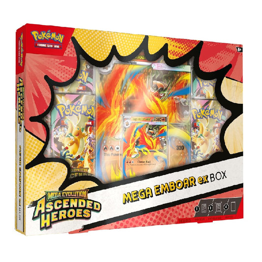 Pokémon TCG: Mega Evolution—Ascended Heroes Mega Emboar ex Box