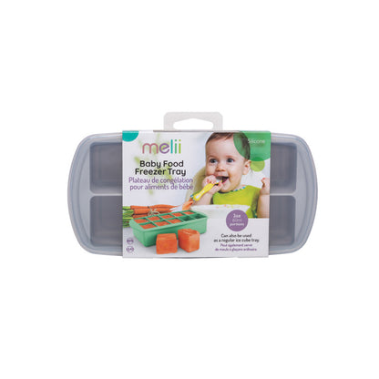 Melii Silicone Baby Food Freezer Tray 2 oz - Grey