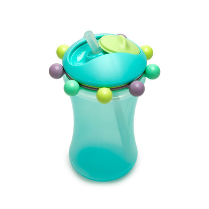 Melii Abacus Straw Sippy Cup 340ml - Turquoise