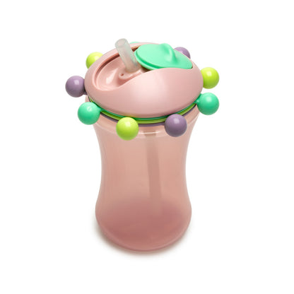 Melii Abacus Straw Sippy Cup 340ml - Pink