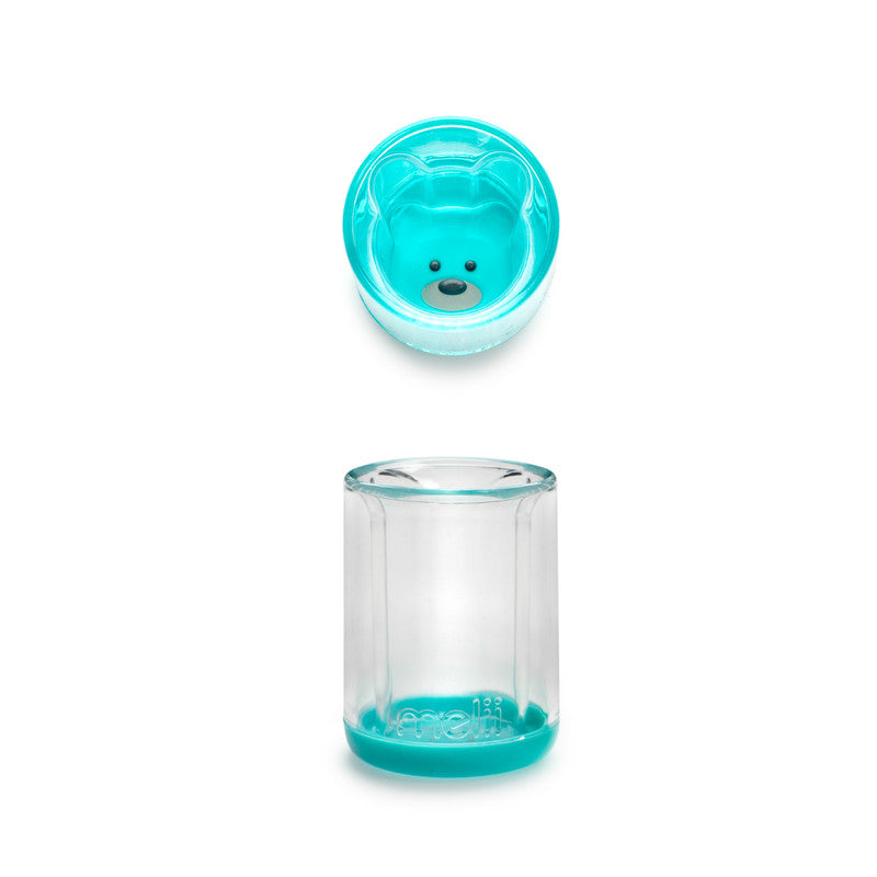 Melii Bear Plastic Cup - Turquoise