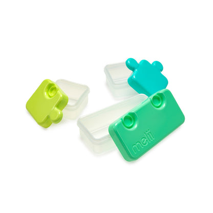 علبة طعام ميلي بازل - ليموني/فيروزي/أخضر