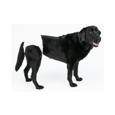 حفاضات Pooch Pad وردية اللون من Poochpants مقاس كبير من 33 إلى 55 رطلاً PPLG01PK