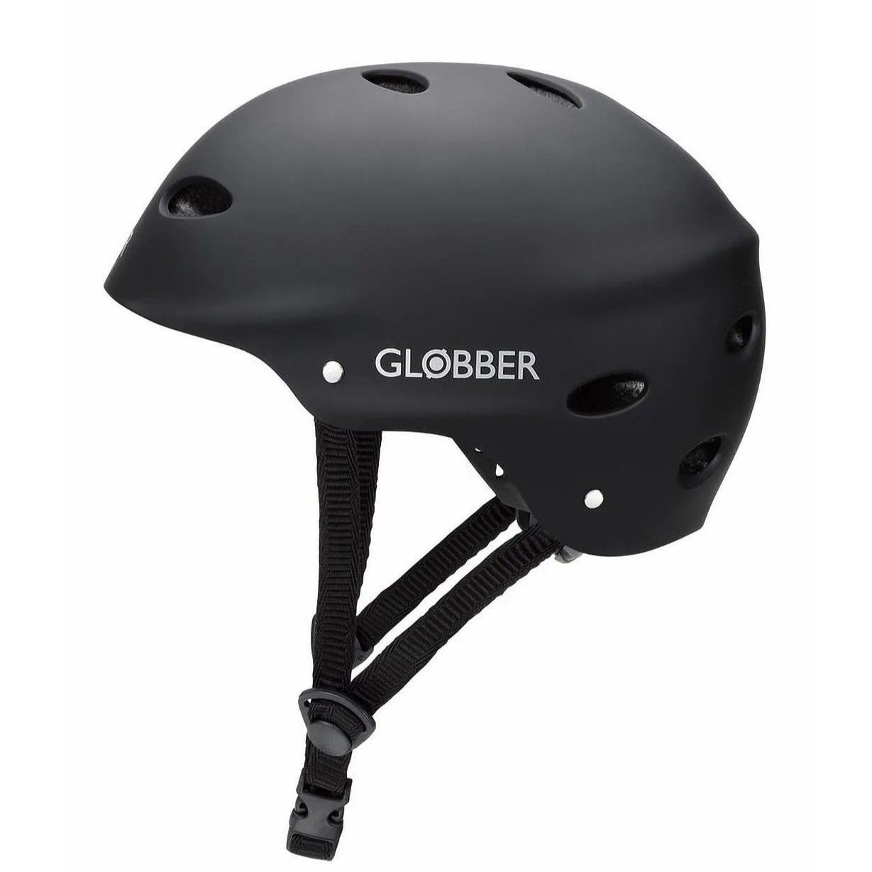 Globber - Adults Helmet, Adjustable Strap, ABS Shell, 11 Air Vents, 57-59cm, Black - Medium