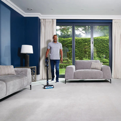 Shark Anti Hair Wrap Cordless DuoClean Pet Vacuum IZ300MET - Black/Blue