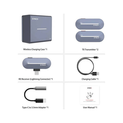 Synco P2L 2.4 GHz Miniature 2-Person Digital Wireless Mic