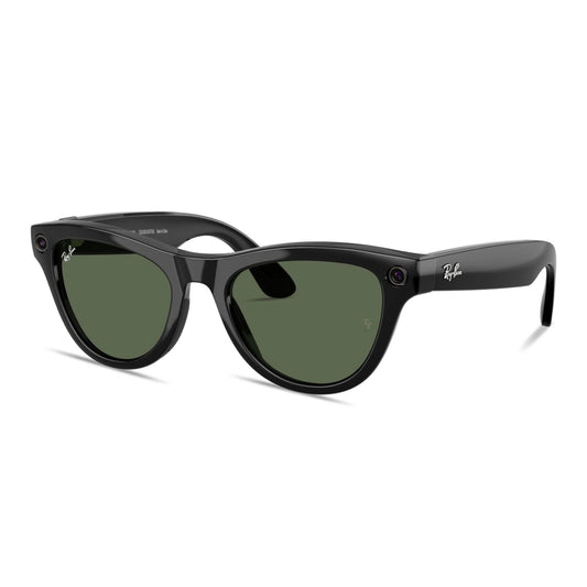 Ray-Ban Meta Skyler Unisex Cat-Eye Sunglasses Shiny Black