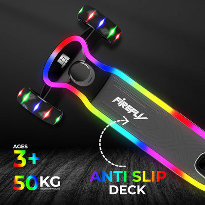 Lit Firefly 3 Wheel Scooter