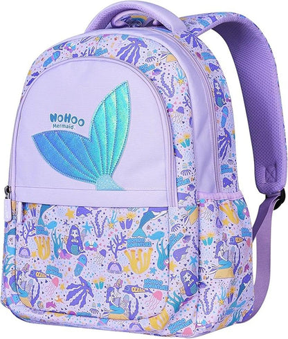 Nohoo - 16" Mermaid School Backpack - Purple