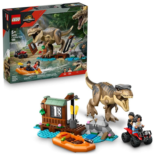 LEGO Jurassic World T. rex River Escape Dinosaur
