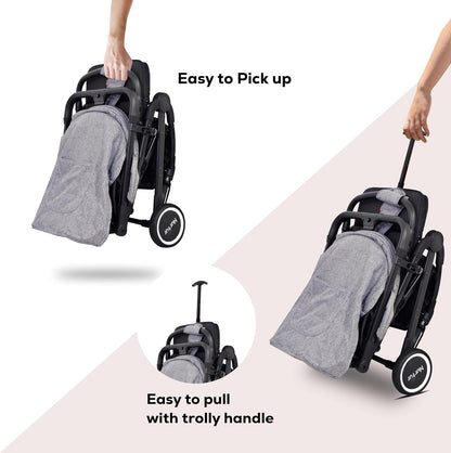 Nurtur Bravo Baby/Kids Travel Stroller - Grey