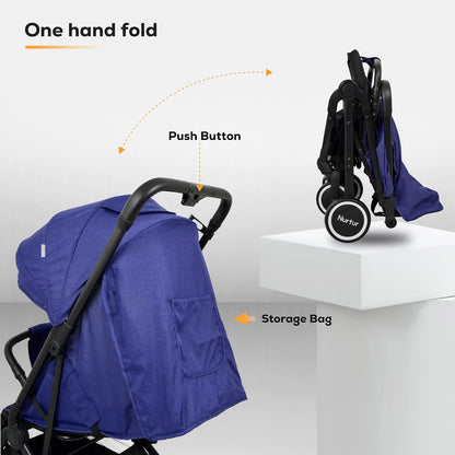Nurtur Bravo Baby/Kids Travel Stroller - Denim Blue