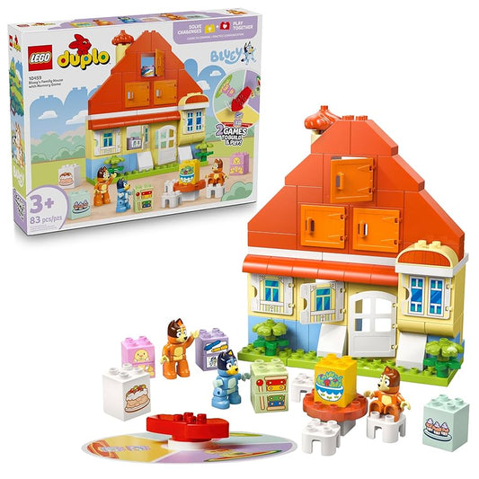 LEGO DUPLO Bluey: Bluey’s Family House with Memory Game