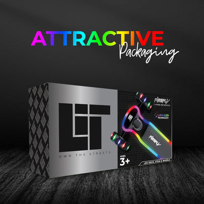 Lit Firefly 3 Wheel Scooter